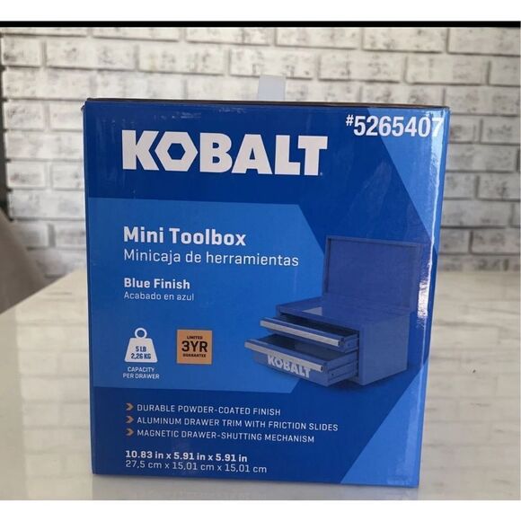 Kobalt‎ 25th Anniversary Kobalt Mini Toolbox BLUE Kobalt Mini Tool Box- NWB - Picture 2 of 3